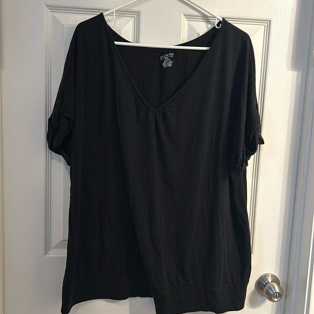 Lane Bryant Women’s 22/24 Black VNeck Shirt